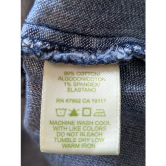 Sigrid Olsen Denim Jean Jacket W/Zipper Closure & Pockets Sz 10 Closet Staple - Picture 10 of 12